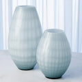GLOBAL VIEWS CASED GLASS GRID VASE - Decorative Accents