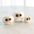GLOBAL VIEWS ALABASTER BIG EYED OWL - Decorative Accents