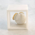 GLOBAL VIEWS ALABASTER BIG EYED OWL IN CUBE - Decorative Accents