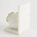 GLOBAL VIEWS PAIR ALABASTER BIG EYED OWL BOOKENDS - Decorative Accents