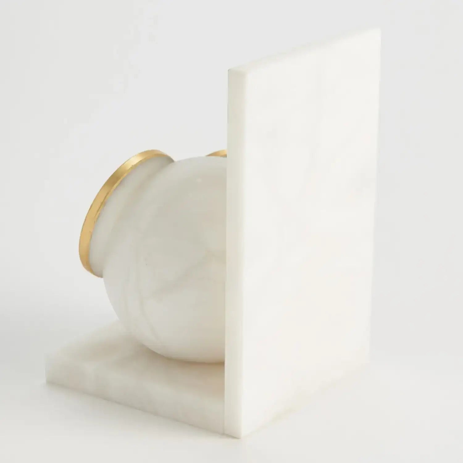 GLOBAL VIEWS PAIR ALABASTER BIG EYED OWL BOOKENDS - Decorative Accents