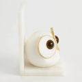 GLOBAL VIEWS PAIR ALABASTER BIG EYED OWL BOOKENDS - Decorative Accents