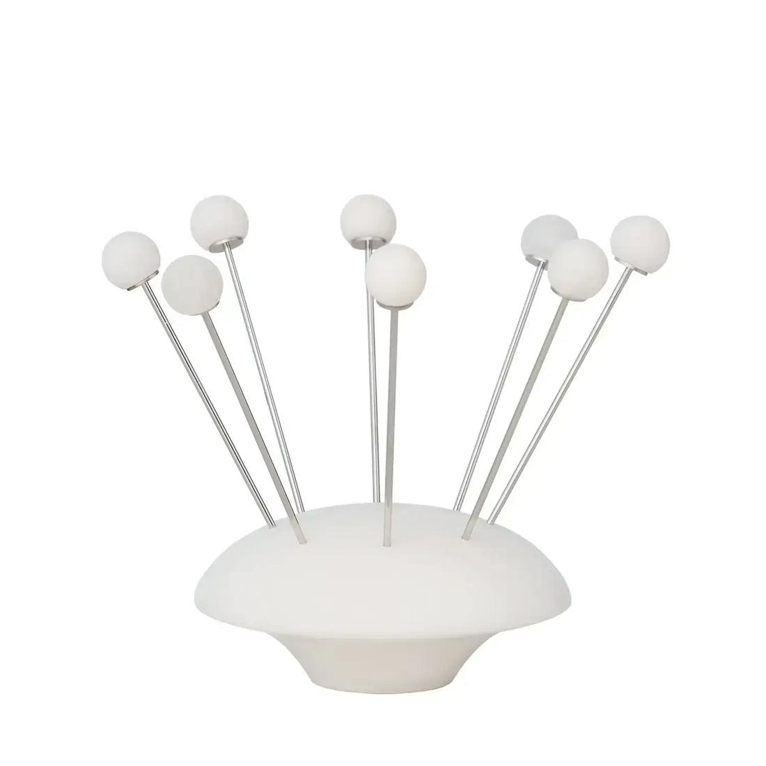 GLOBAL VIEWS S/8 ALABASTER COCKTAIL PICKS W/BASE - Decorative Accents