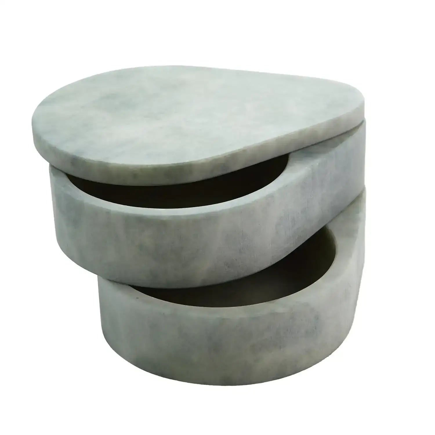 GLOBAL VIEWS ALABASTER TEARDROP DOUBLE BOX - Decorative Accents