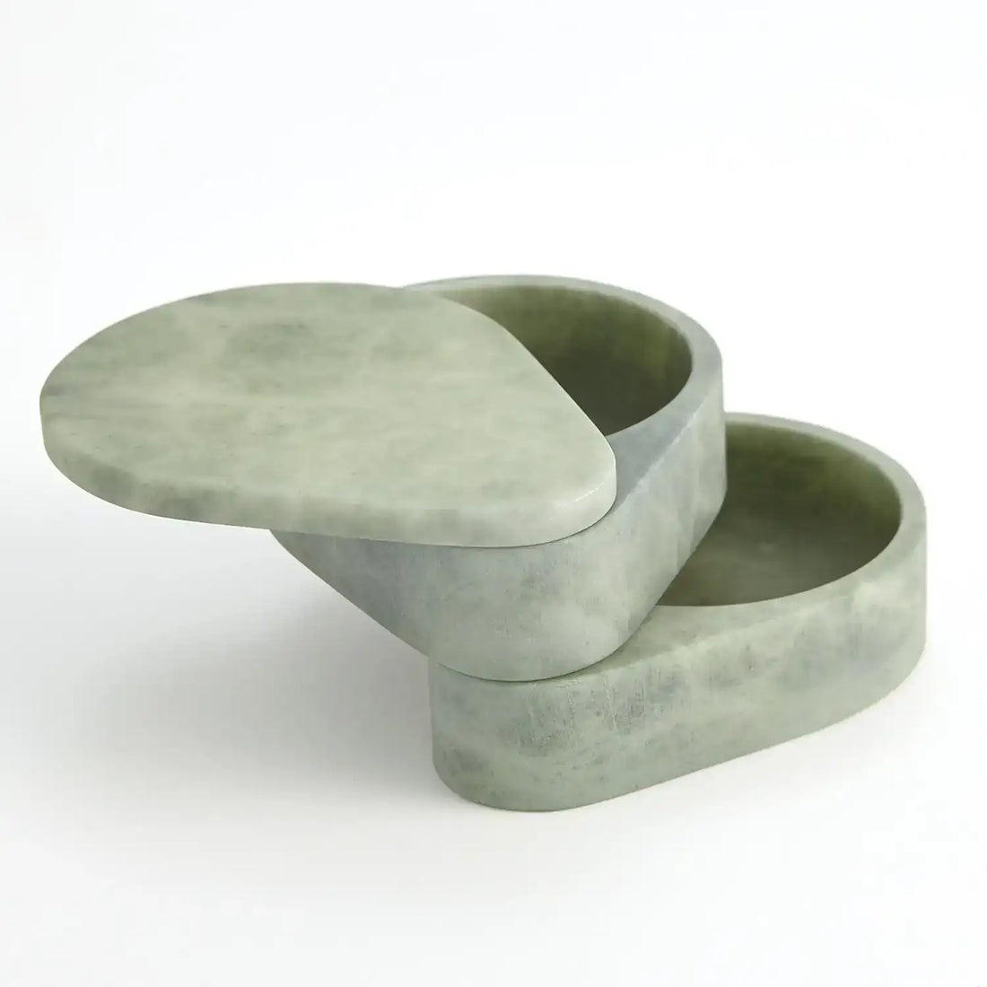 GLOBAL VIEWS ALABASTER TEARDROP DOUBLE BOX - Decorative Accents
