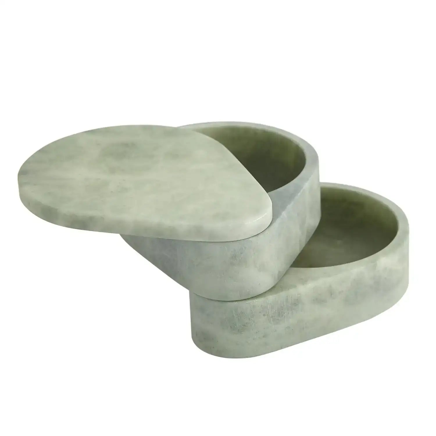 GLOBAL VIEWS ALABASTER TEARDROP DOUBLE BOX - Decorative Accents