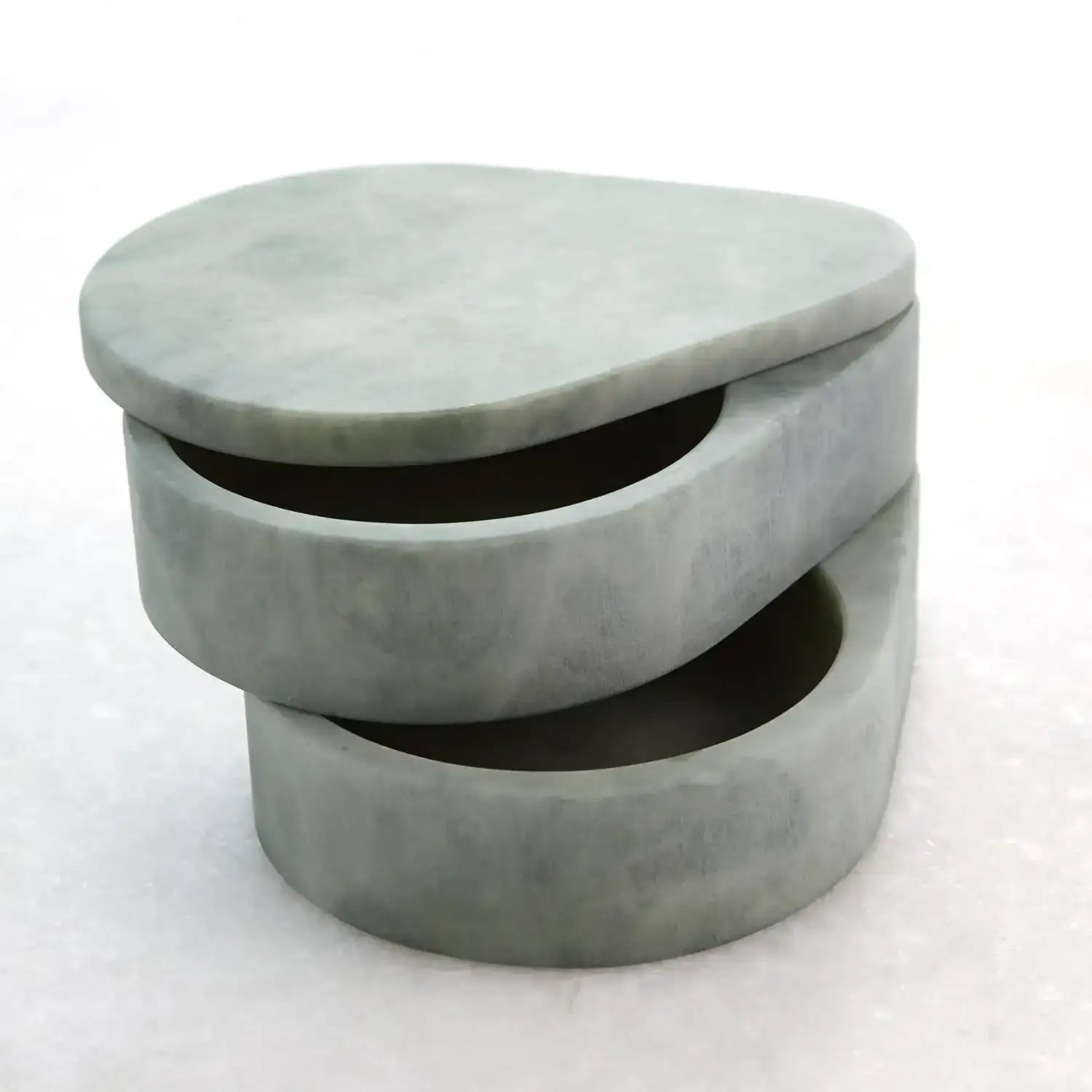 GLOBAL VIEWS ALABASTER TEARDROP DOUBLE BOX - Decorative Accents