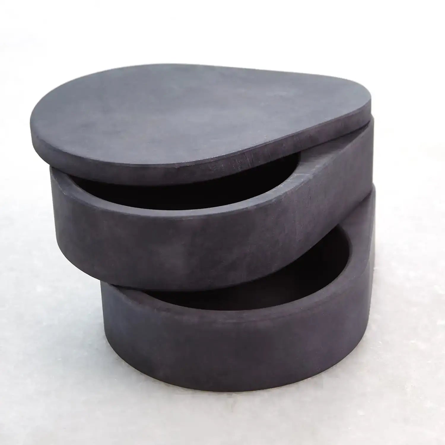 GLOBAL VIEWS ALABASTER TEARDROP DOUBLE BOX - Decorative Accents