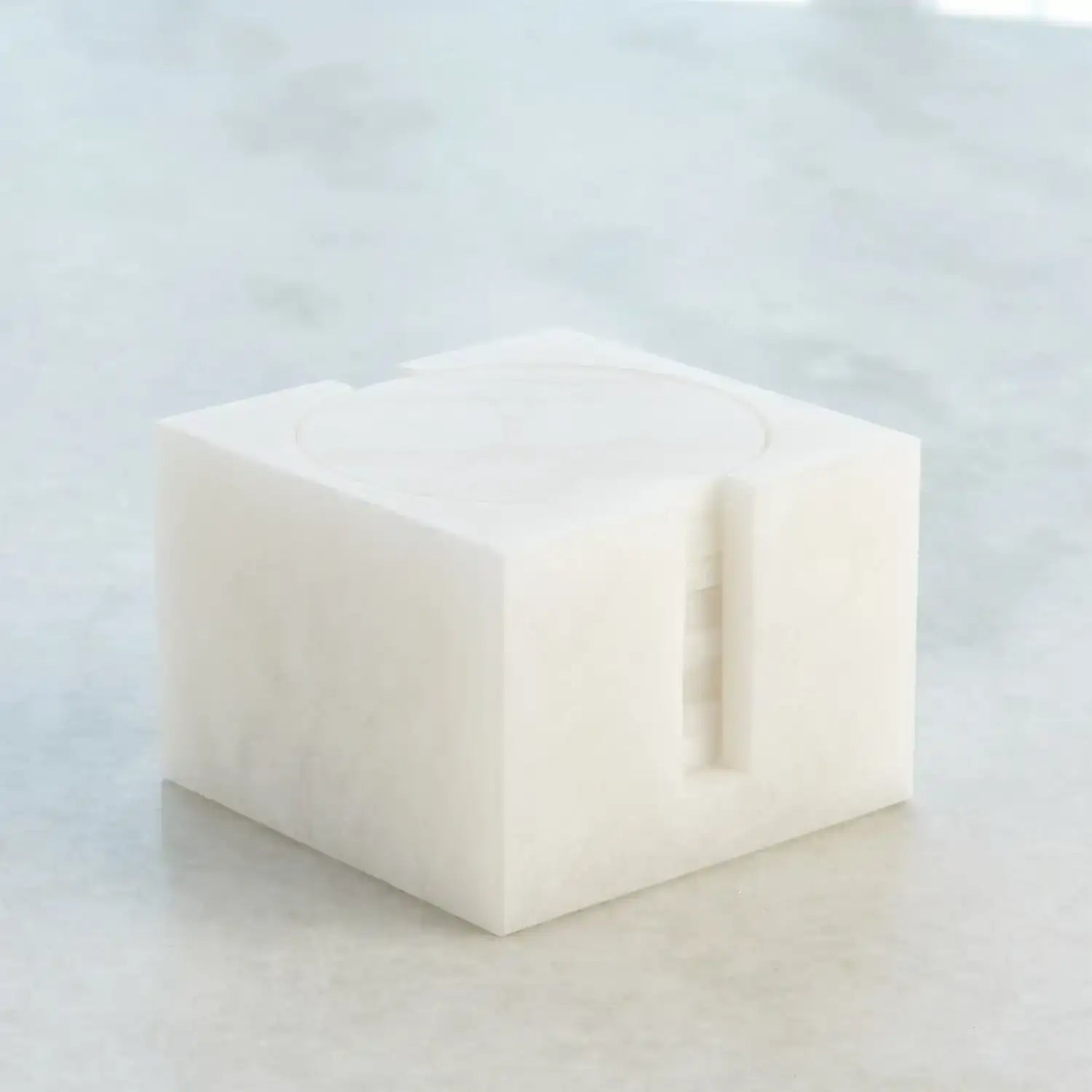 GLOBAL VIEWS S/8 ALABASTER COASTERS W/HOLDER - Decorative Accents