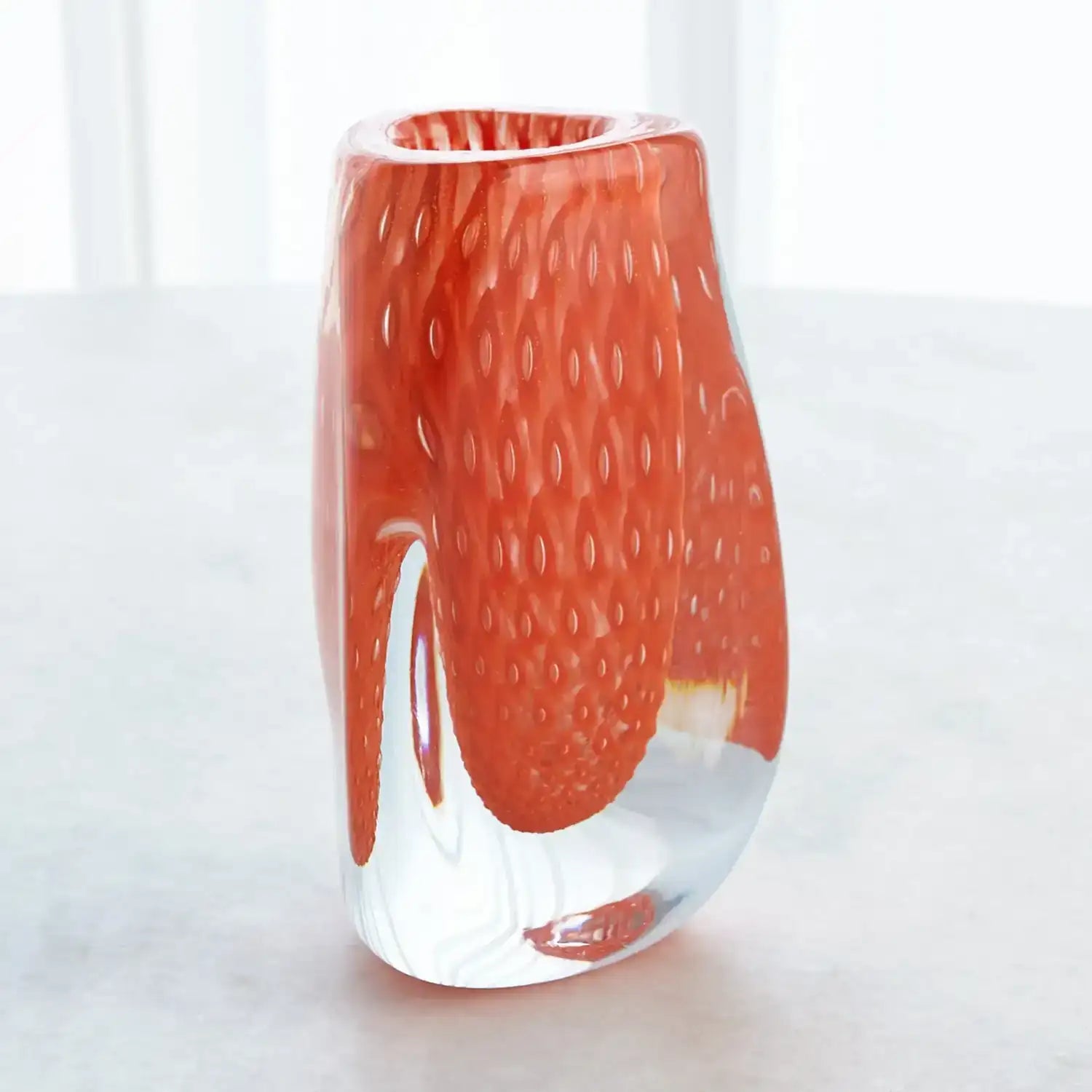 GLOBAL VIEWS TRIANGULAR BUBBLED VASE - Art