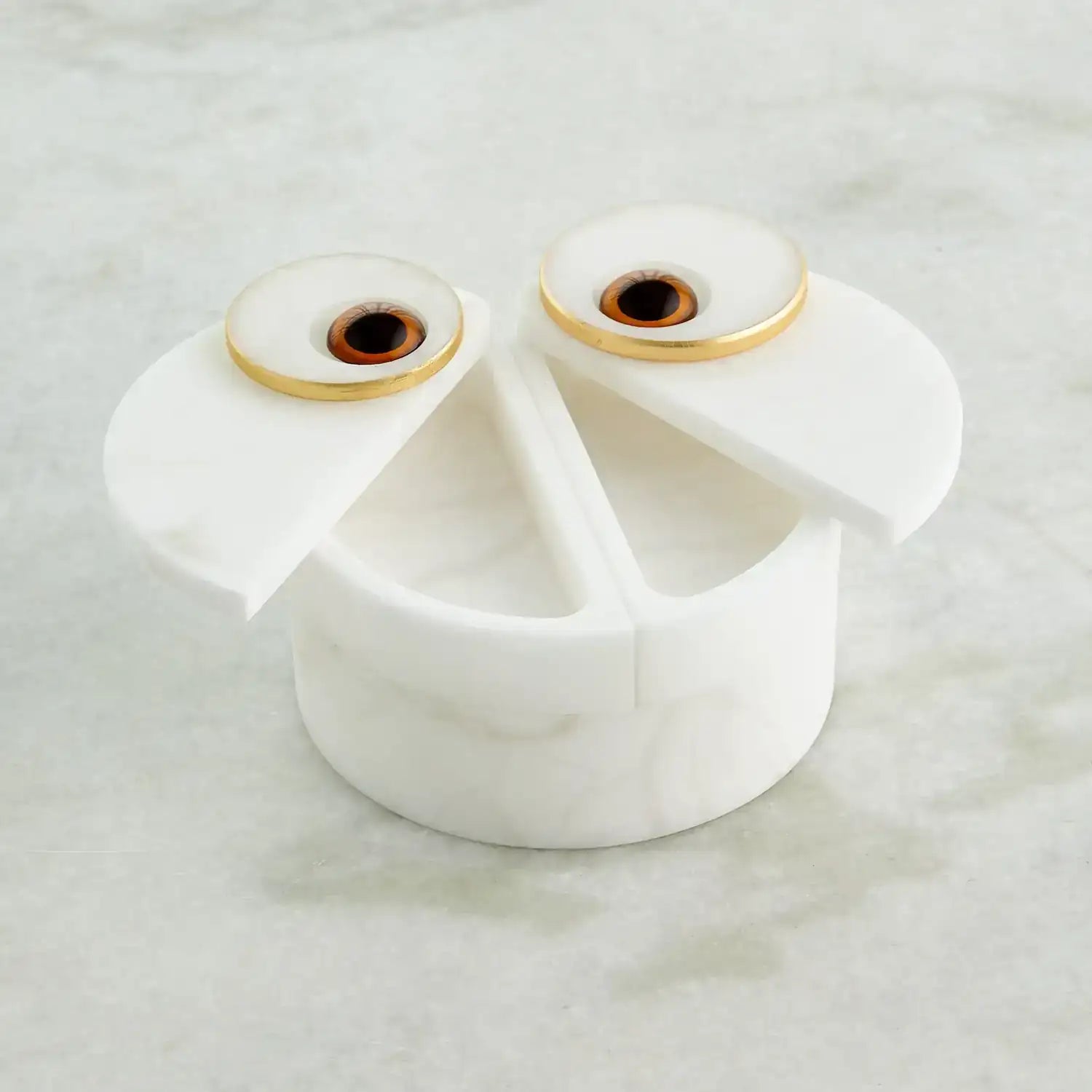 GLOBAL VIEWS ALABASTER OWL BOX - Decorative Accents