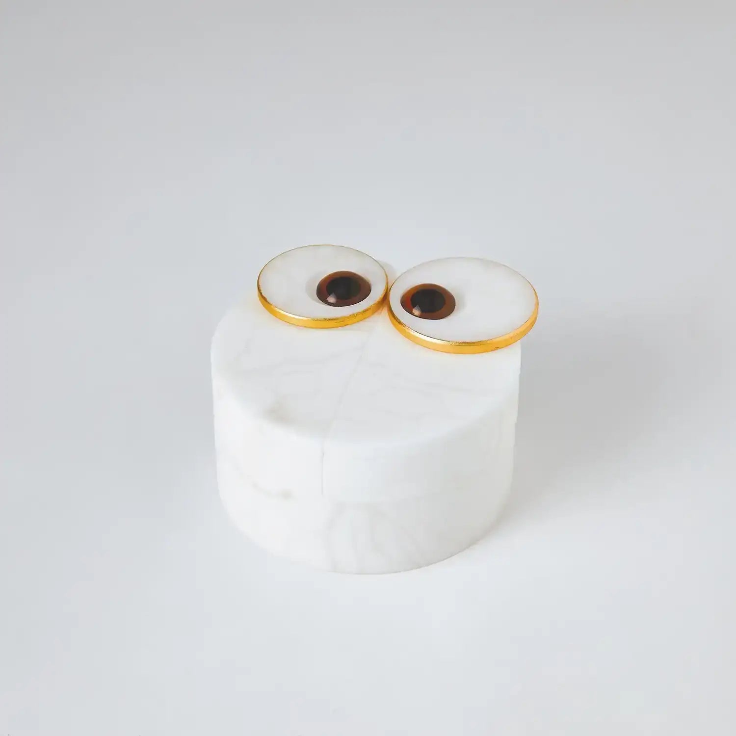 GLOBAL VIEWS ALABASTER OWL BOX - Decorative Accents
