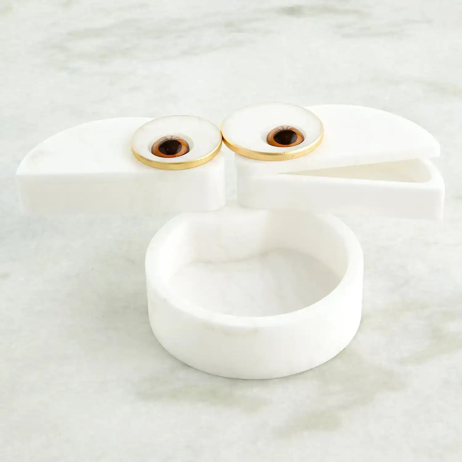 GLOBAL VIEWS ALABASTER OWL BOX - Decorative Accents
