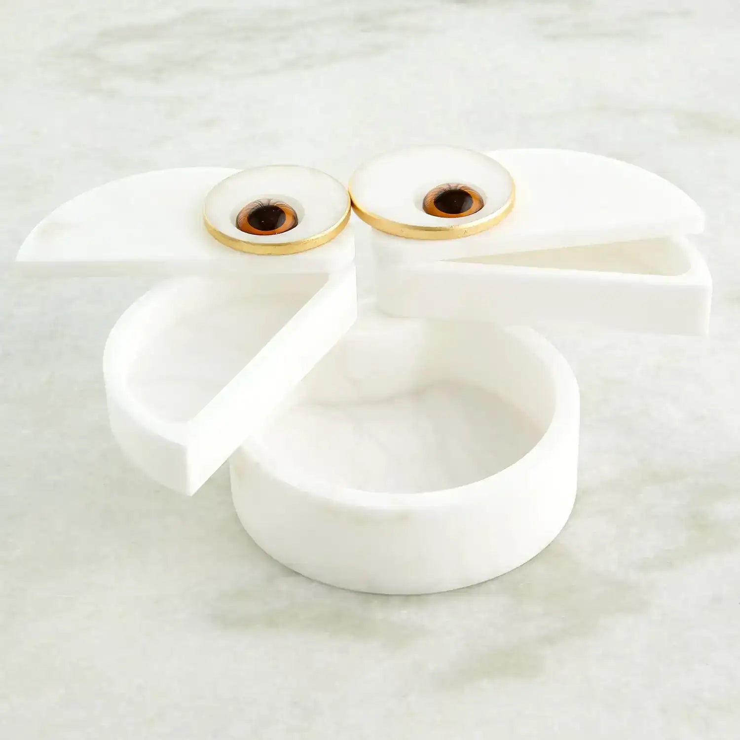 GLOBAL VIEWS ALABASTER OWL BOX - Decorative Accents