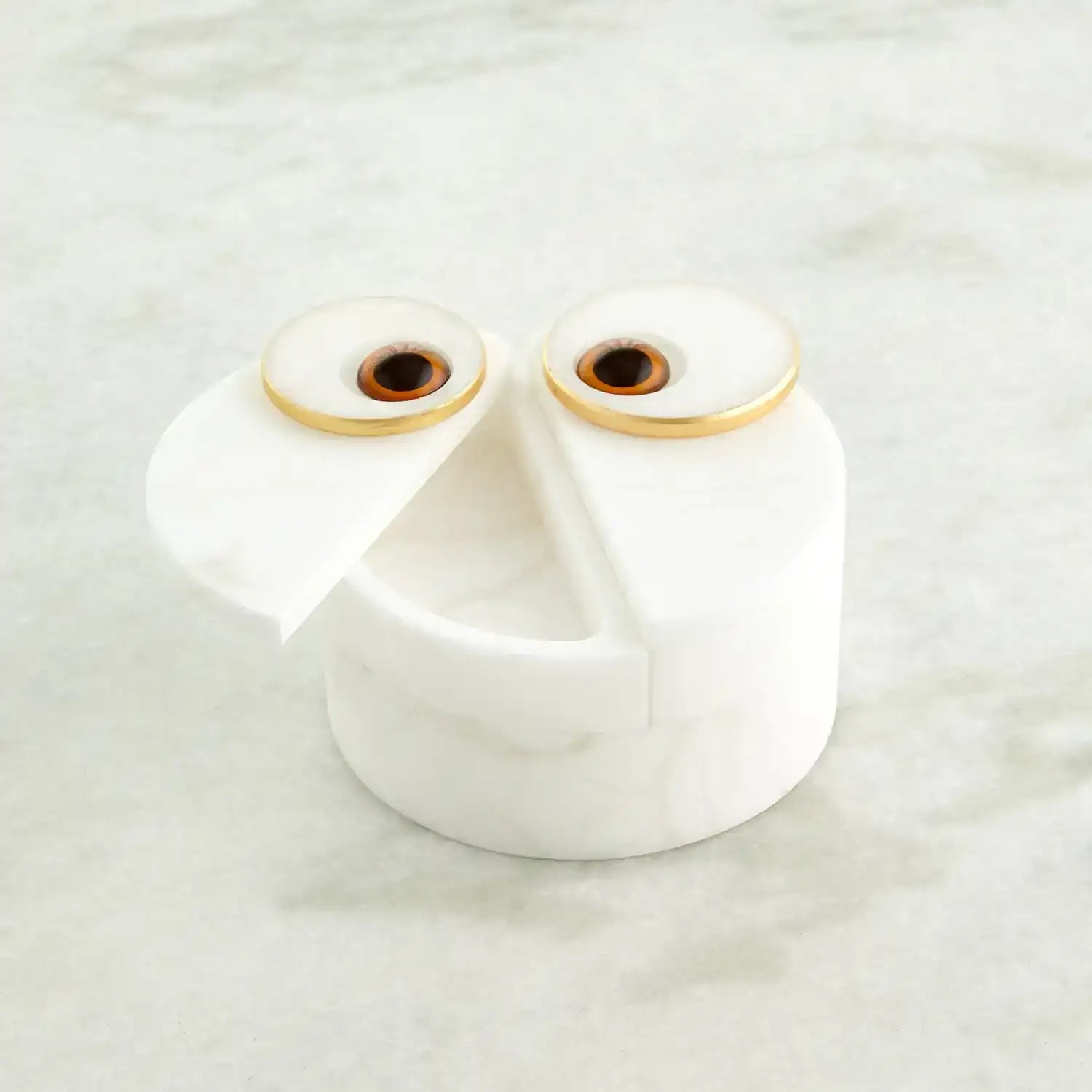 GLOBAL VIEWS ALABASTER OWL BOX - Decorative Accents