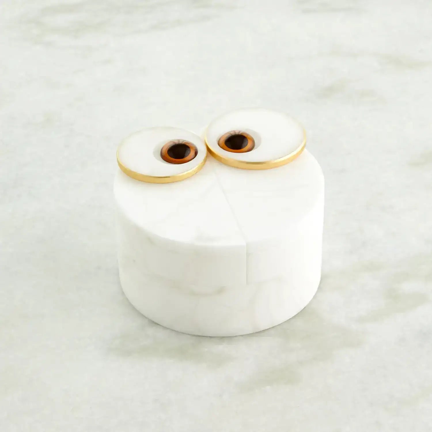 GLOBAL VIEWS ALABASTER OWL BOX - Decorative Accents