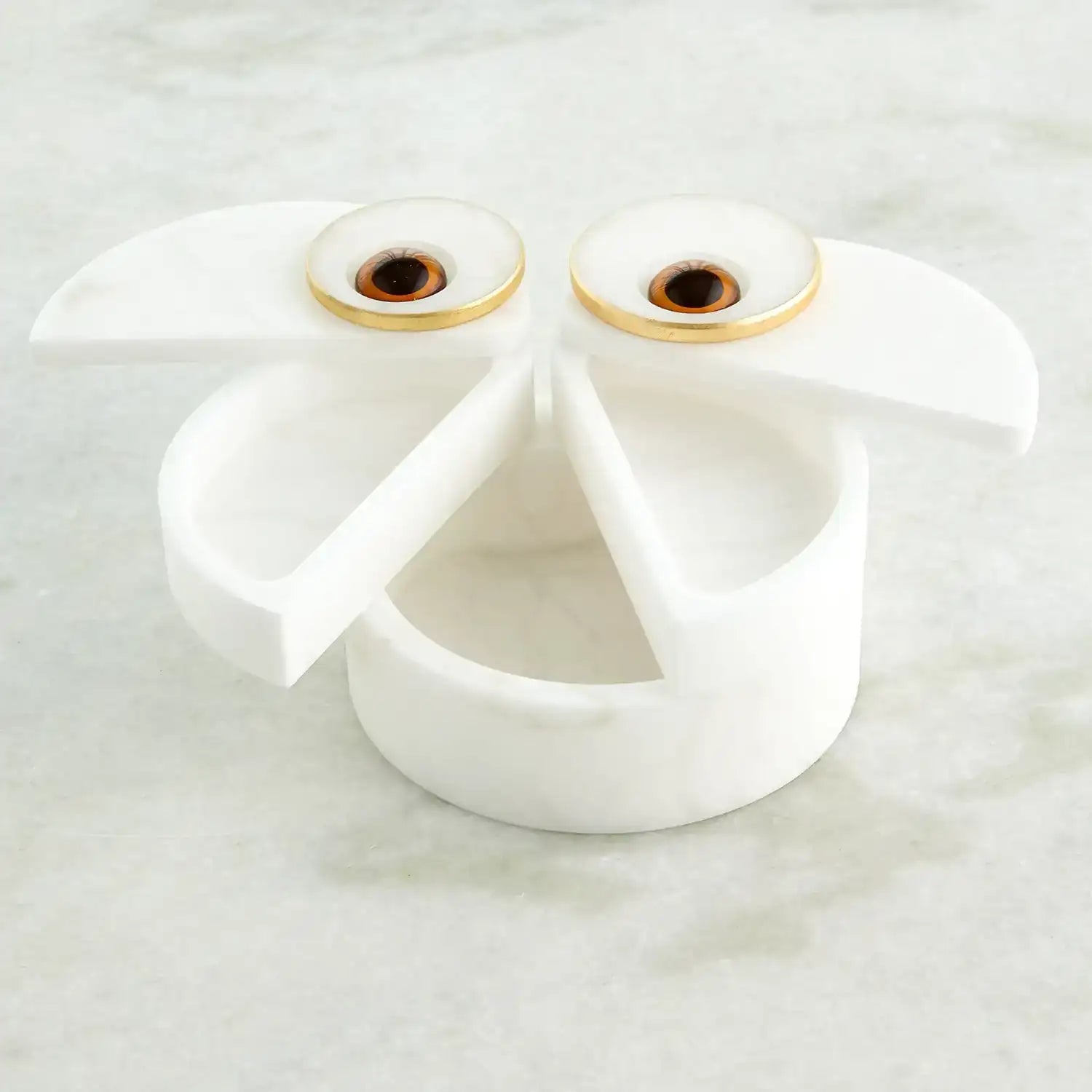 GLOBAL VIEWS ALABASTER OWL BOX - Decorative Accents
