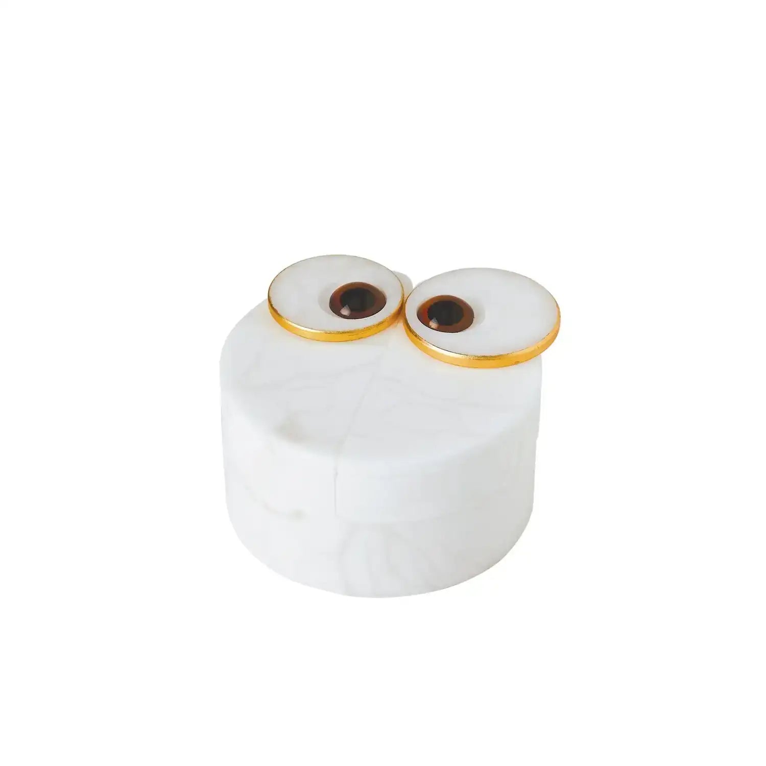 GLOBAL VIEWS ALABASTER OWL BOX - Decorative Accents