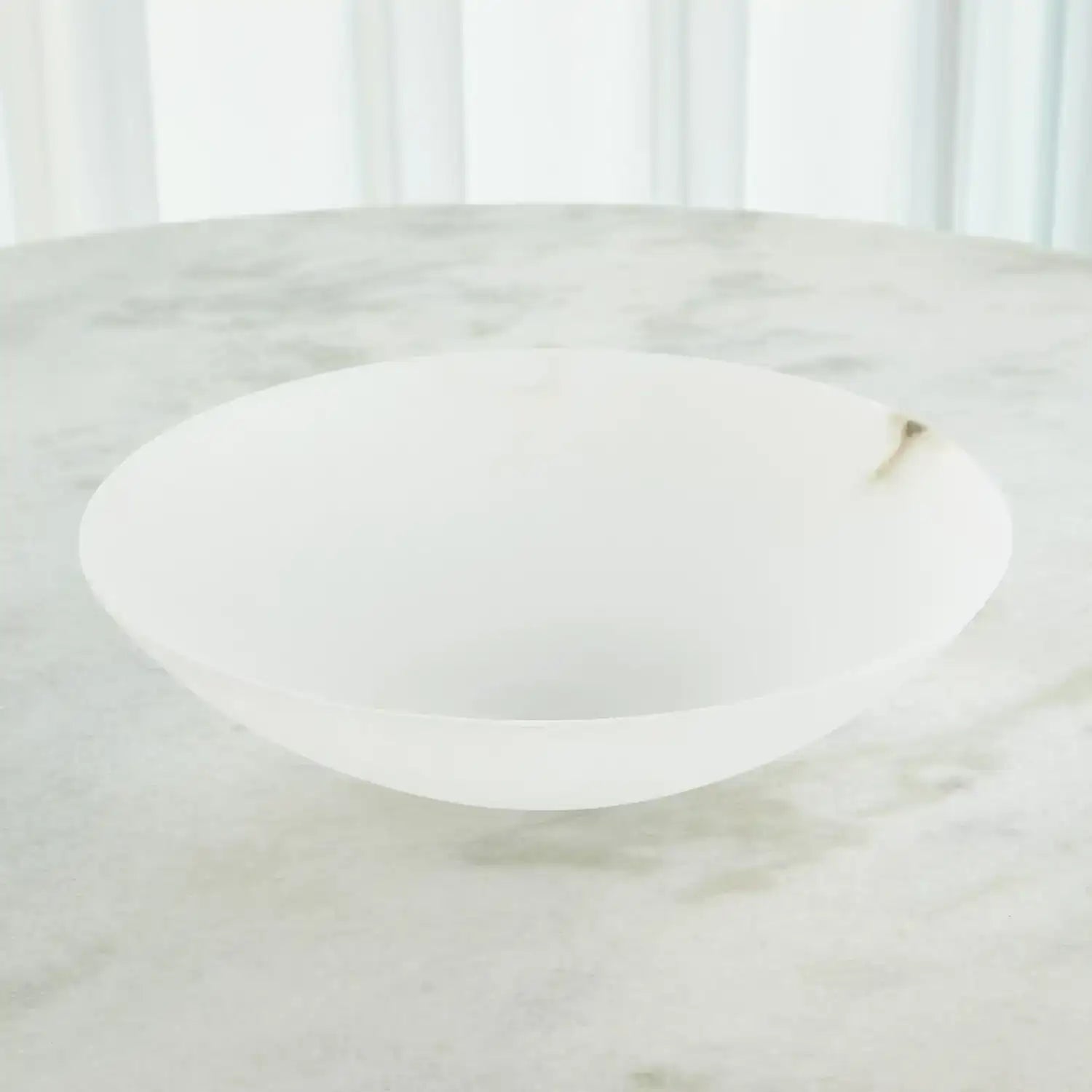 GLOBAL VIEWS WIDE ALABASTER BOWL - Decorative Accents