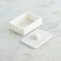 GLOBAL VIEWS FACET KNOB ALABASTER BOX - Decorative Accents
