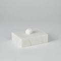 GLOBAL VIEWS FACET KNOB ALABASTER BOX - Decorative Accents