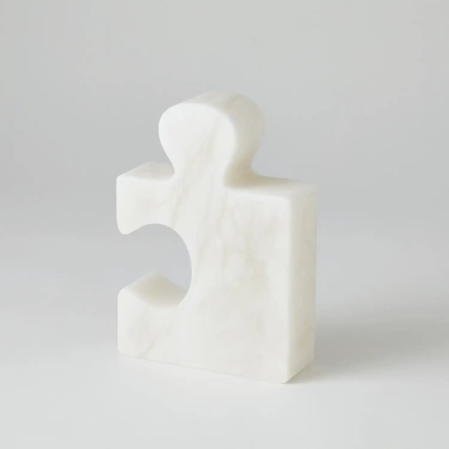 GLOBAL VIEWS ALABASTER JIGSAW BOOKENDS - Decorative Accents