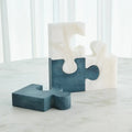 GLOBAL VIEWS ALABASTER JIGSAW BOOKENDS - Decorative Accents