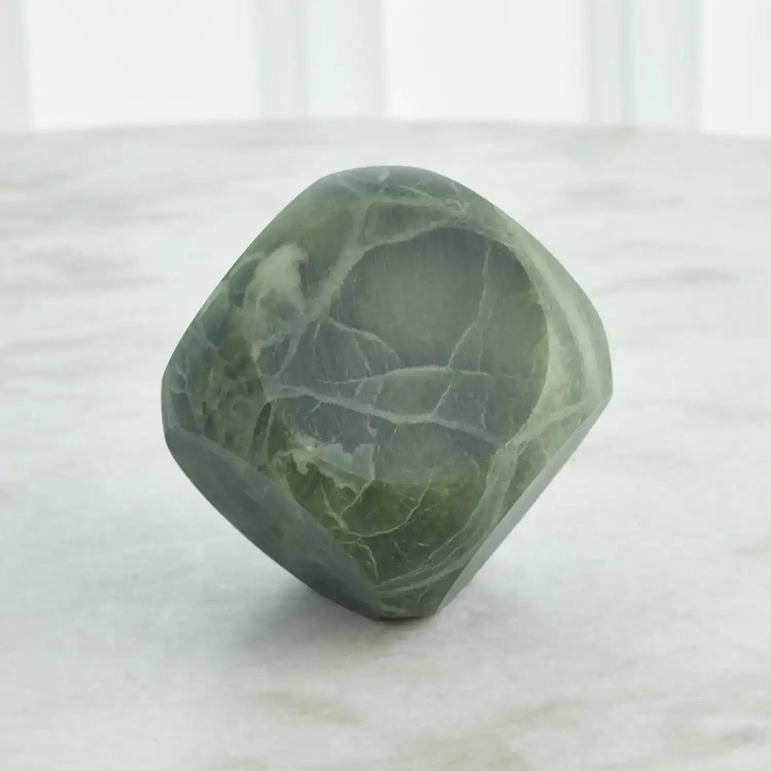 GLOBAL VIEWS SQUARE ALABASTER OBJECT - Decorative Accents