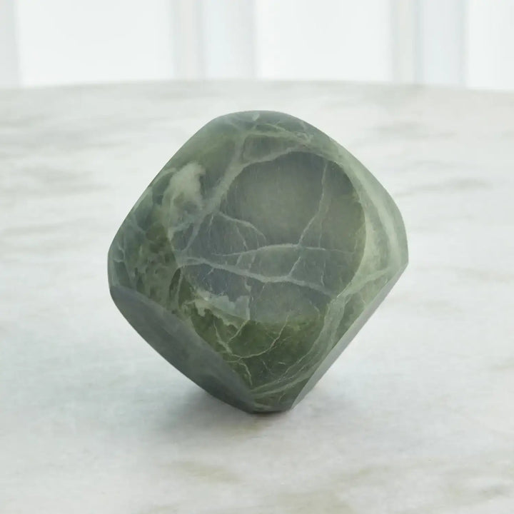 GLOBAL VIEWS SQUARE ALABASTER OBJECT - Decorative Accents