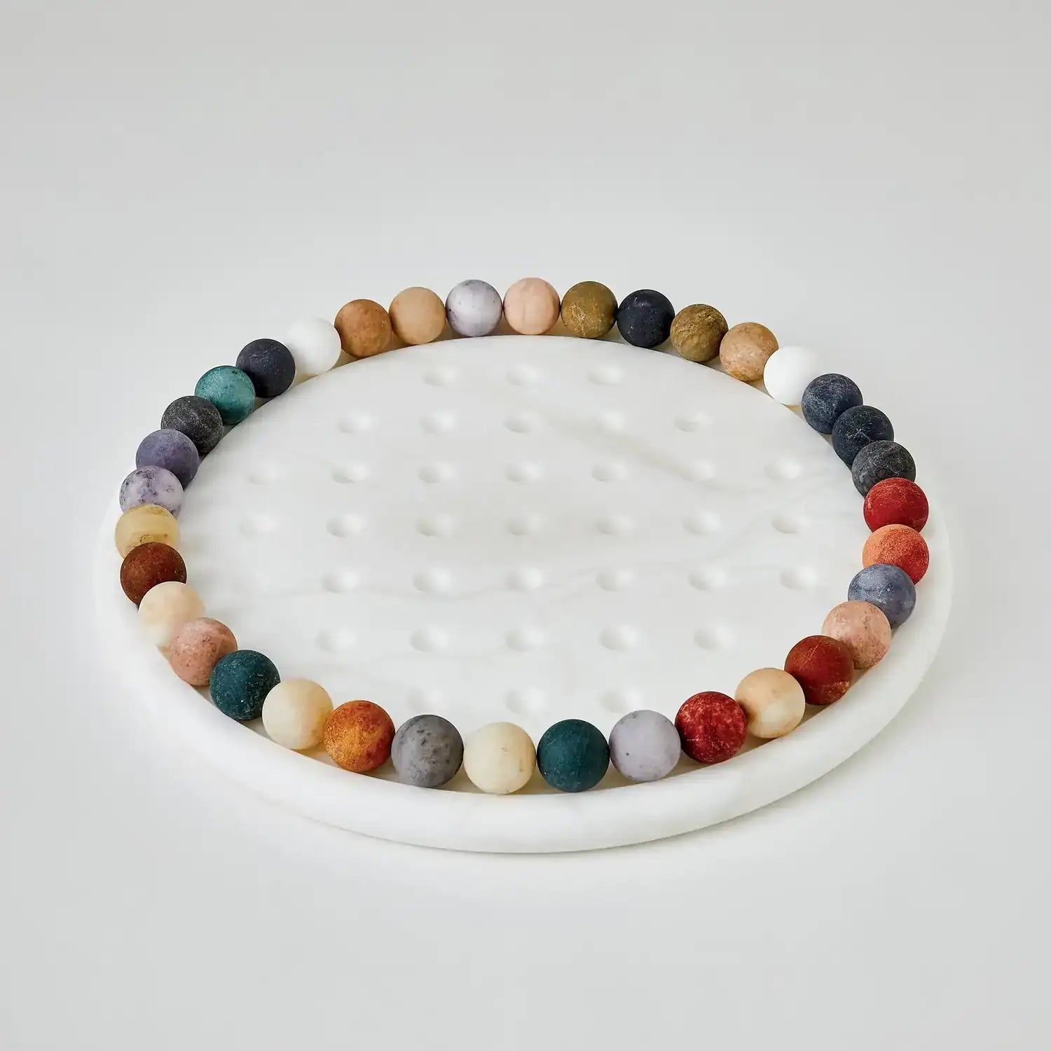 GLOBAL VIEWS ALABASTER SOLITAIRE GAME SET - Decorative Accents