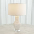 GLOBAL VIEWS, ALABASTER SQUARE URN LAMP, TABLE LAMPS
