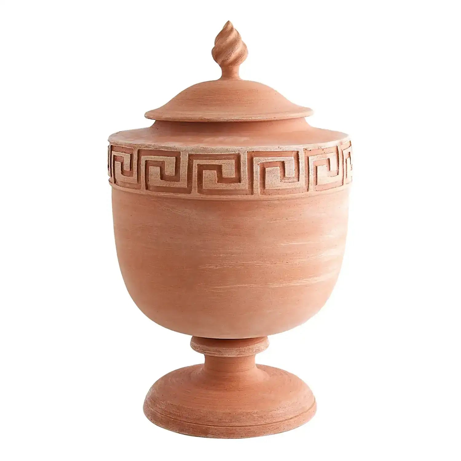 GLOBAL VIEWS VILLA GREEK KEY URN - Decorative Accents