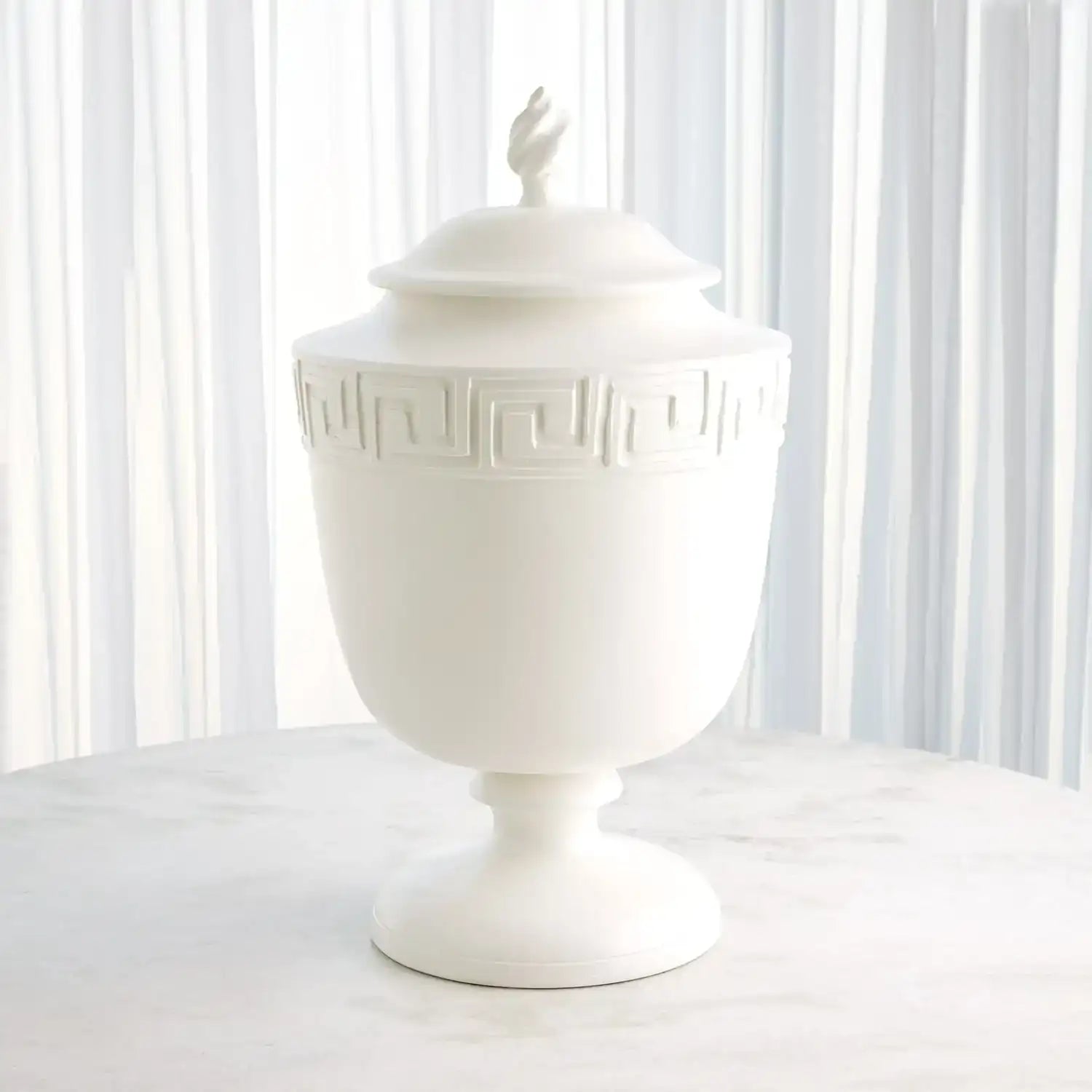 GLOBAL VIEWS VILLA GREEK KEY URN - Decorative Accents