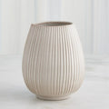 GLOBAL VIEWS VERTICAL RIBBED VASE - Decorative Accents