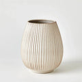 GLOBAL VIEWS VERTICAL RIBBED VASE - Decorative Accents