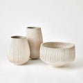 GLOBAL VIEWS VERTICAL RIBBED BOWL - Decorative Accents