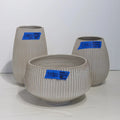 GLOBAL VIEWS VERTICAL RIBBED BOWL - Decorative Accents