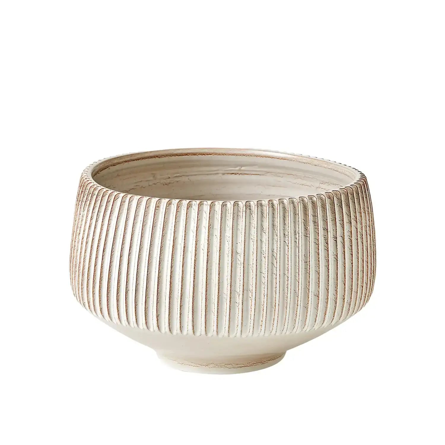GLOBAL VIEWS VERTICAL RIBBED BOWL - Decorative Accents