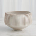 GLOBAL VIEWS VERTICAL RIBBED BOWL - Decorative Accents