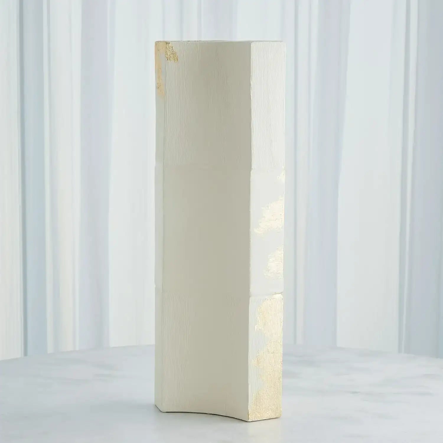 GLOBAL VIEWS SPLASHY GOLD LEAF VASE - Decorative Accents