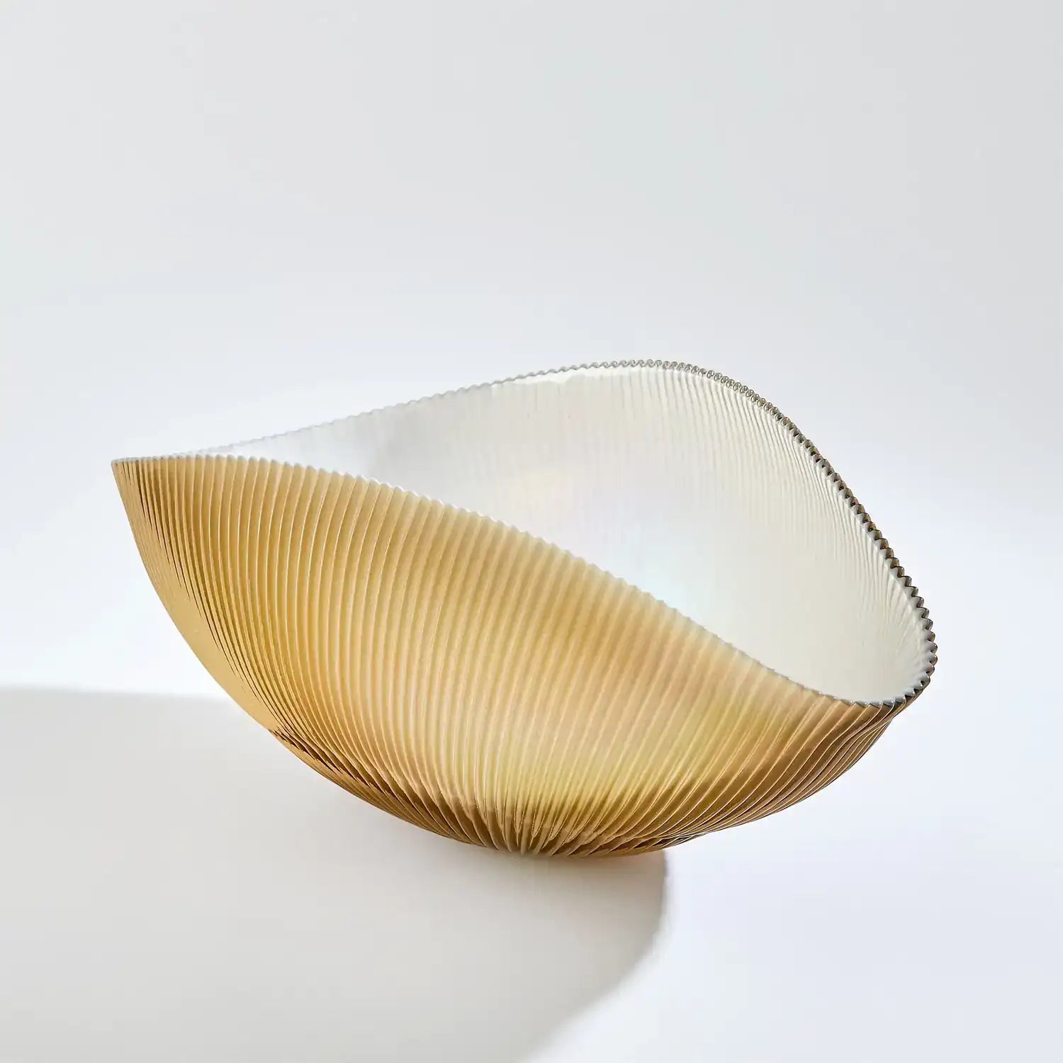 GLOBAL VIEWS PLEATED BOWL - Decorative Accents