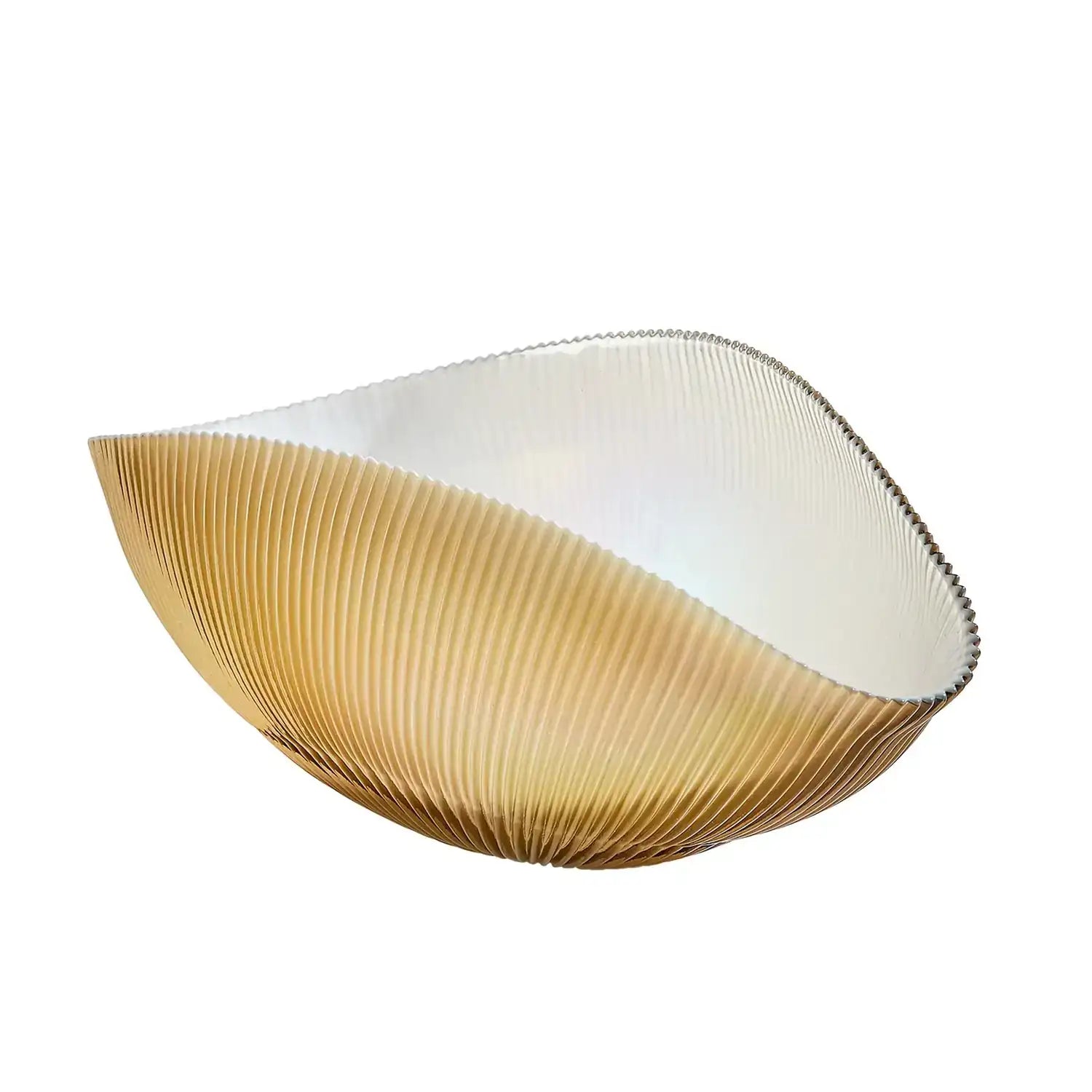 GLOBAL VIEWS PLEATED BOWL - Decorative Accents