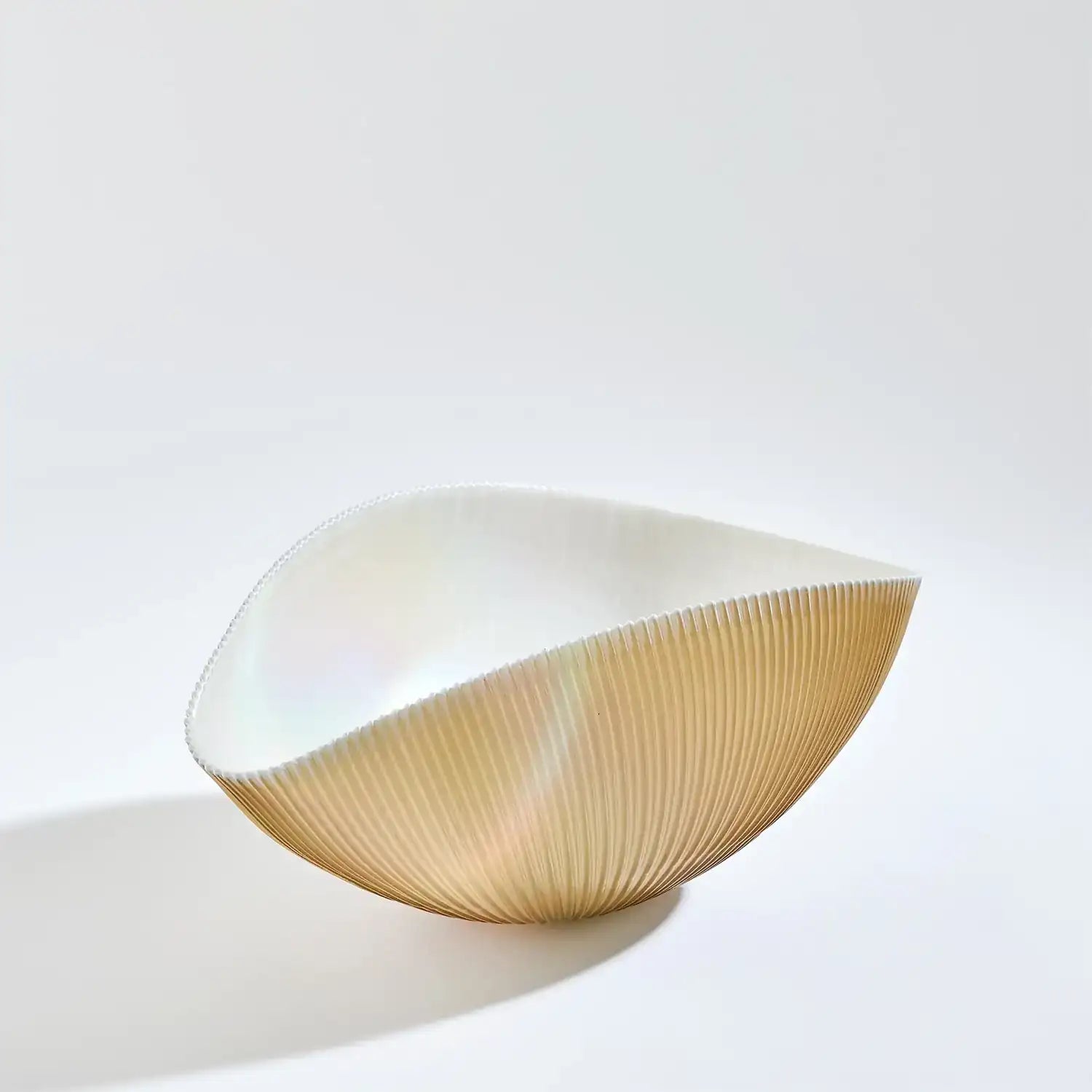 GLOBAL VIEWS PLEATED BOWL - Decorative Accents