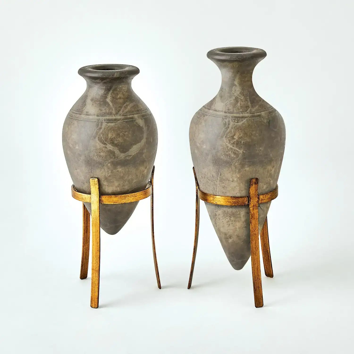 GLOBAL VIEWS AMPHORA ALABASTER VASE - Decorative Accents