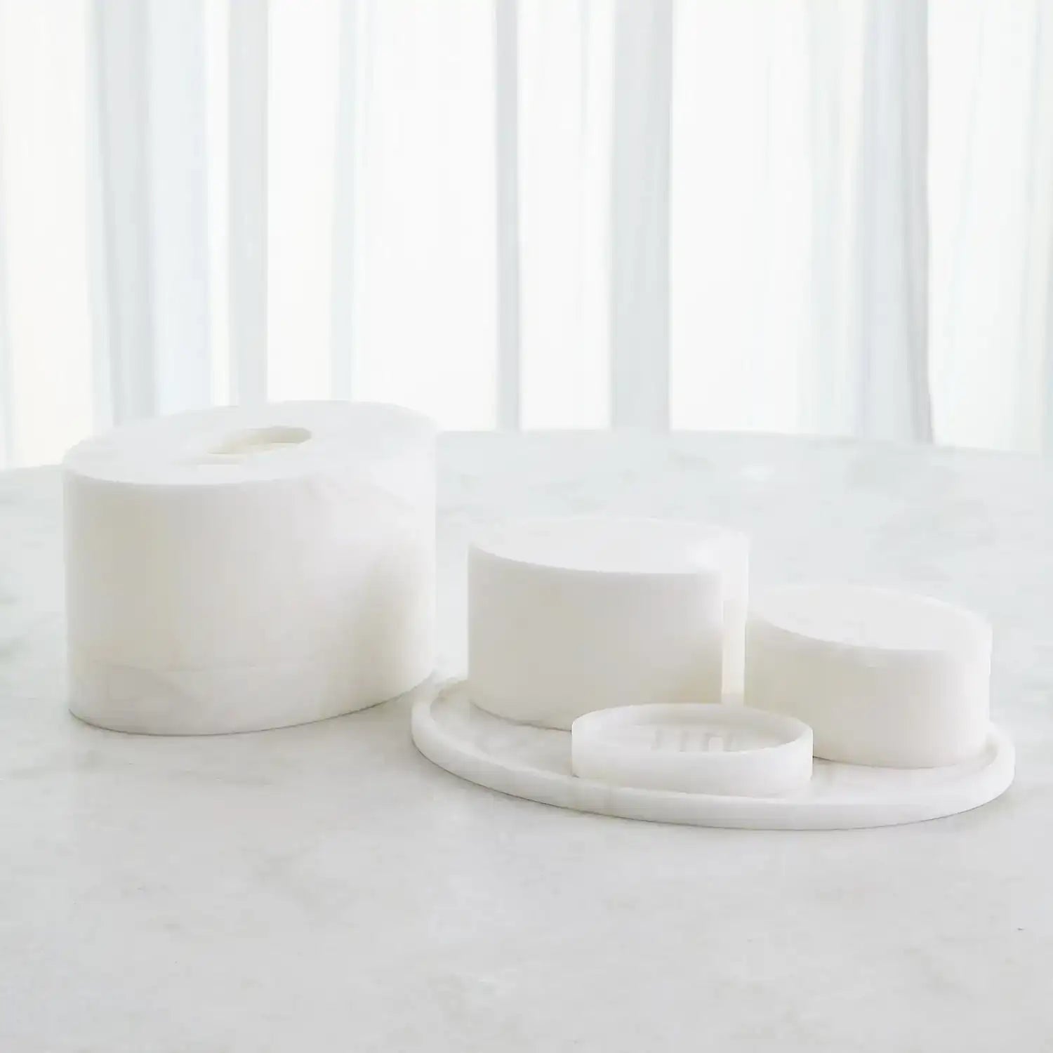 GLOBAL VIEWS ALABASTER OVAL TRAY - Decorative Accents