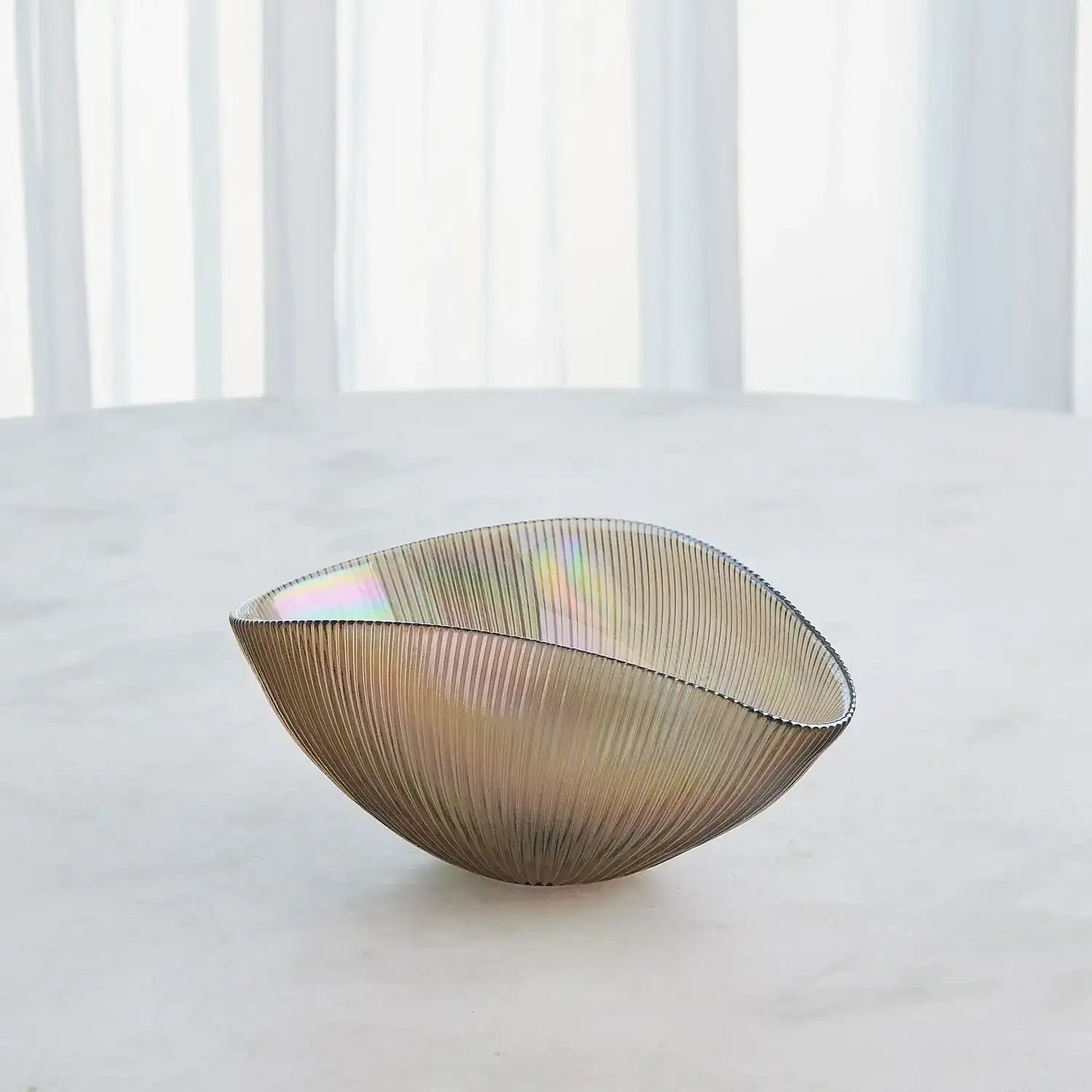 GLOBAL VIEWS PLEATED BOWL - Decorative Accents
