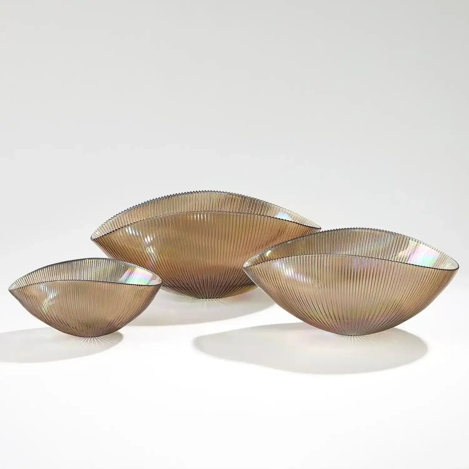 GLOBAL VIEWS PLEATED BOWL - Decorative Accents