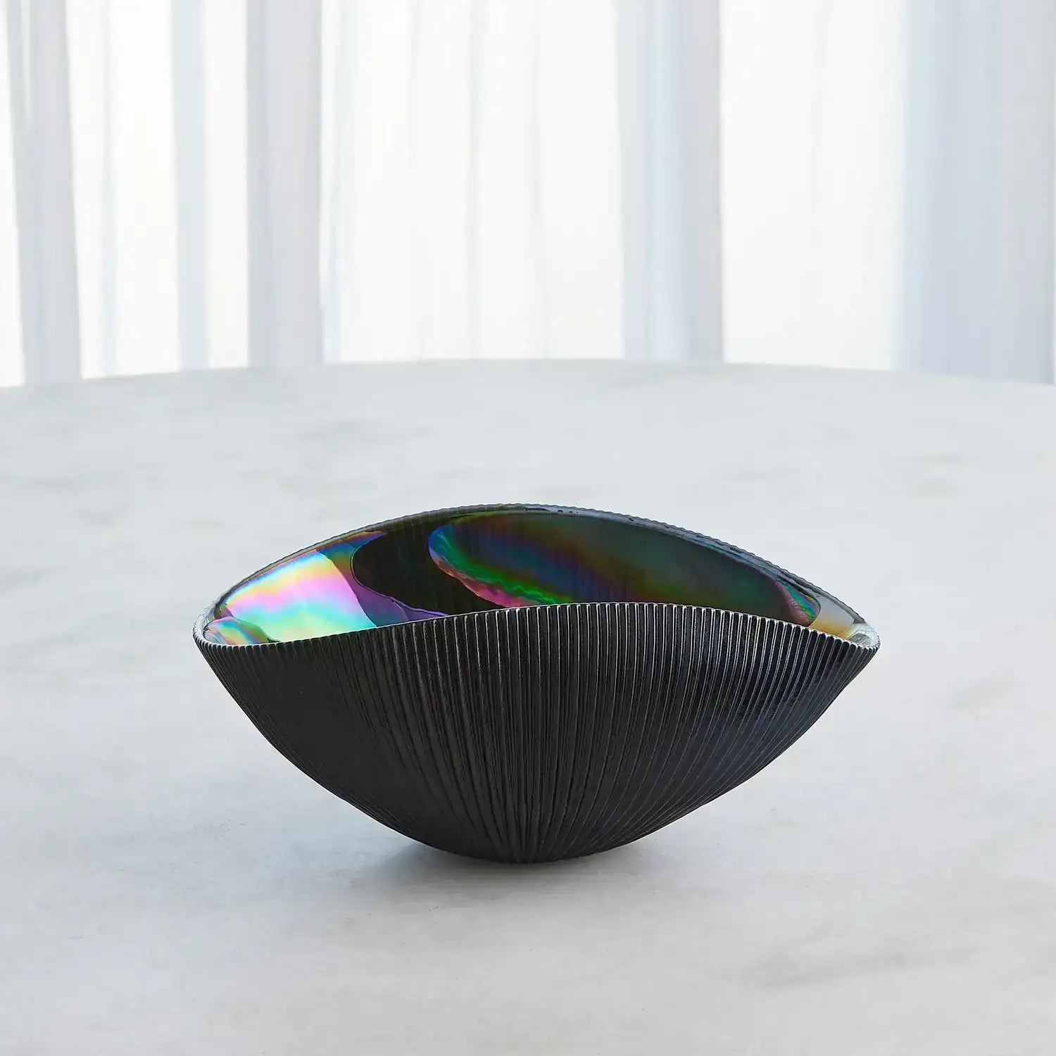 GLOBAL VIEWS PLEATED BOWL - Decorative Accents
