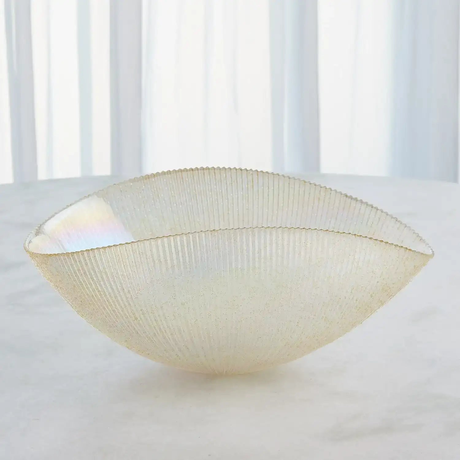 GLOBAL VIEWS PLEATED BOWL - Decorative Accents