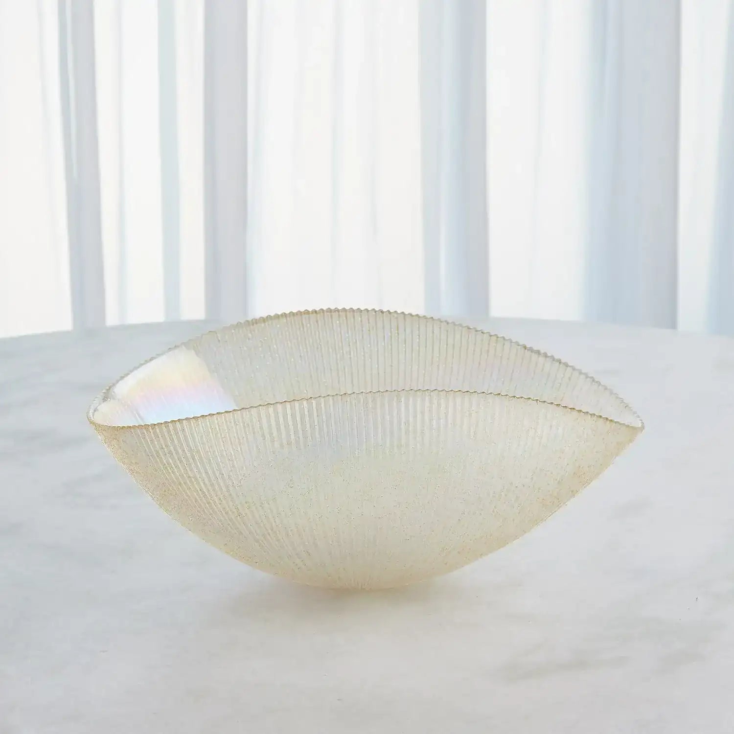 GLOBAL VIEWS PLEATED BOWL - Decorative Accents